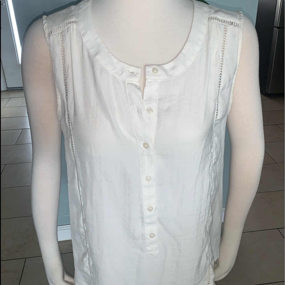 Merona White Sleeveless Top